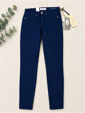 NWT Henry & Belle Super Skinny Jeans Women's Size 27 Blue Made in USA Stretch De